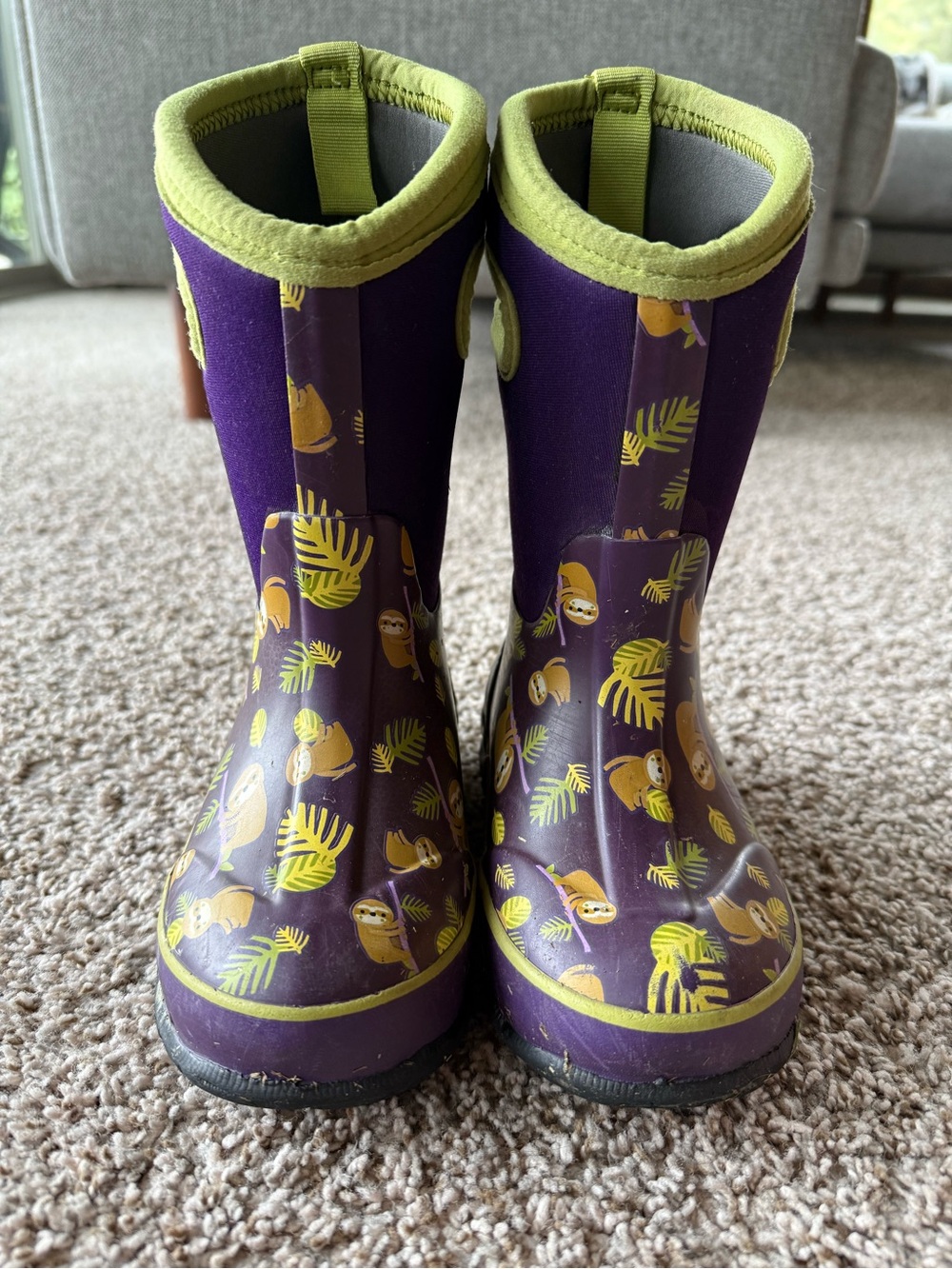 Bogs Purple Sloth Snow and Rain Boots